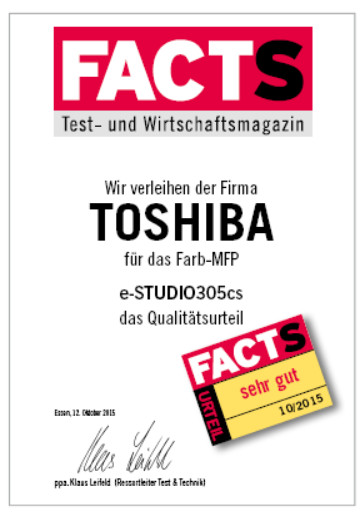 NAGRADA FACTS ZA TOSHIBA e-STUDIO305CS