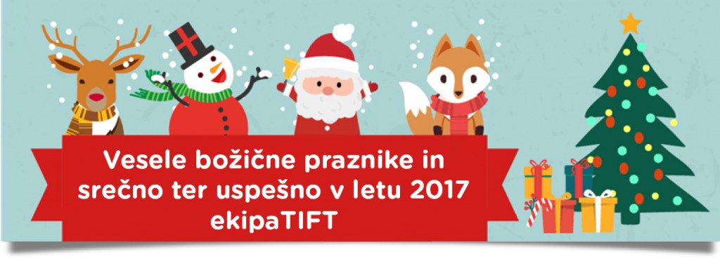 Vesele božične praznike in srečno ter uspešno v letu 2017